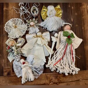 Source Unknown Angel Ornament Collection - Cream‎ and Gold